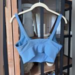 Beach Riot  sports bra ribbed slate blue top long line Photo 2