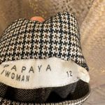 Papaya Brown Black Stripe Hounds tooth Work Office Pants Trousers Size 8 Photo 2