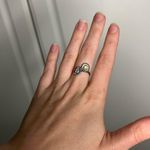 Sunflower Toi Et Moi Diamond Peridot 14k White Gold Ring 5 Photo 9