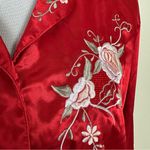 VINTAGE Red Silk Night Shirt Size L Size L Photo 2