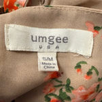 Umgee  Floral Open Front Kimono Cardigan Lace Trim Boho Small Medium Photo 8