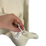 Madewell Weavemix Mockneck Bubble Sleeve Top Cream Mixed Media Womens Plus 2x Photo 6