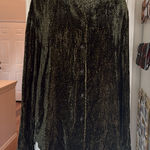 Allison Taylor Leopard vintage velvet button down shirt Photo 0