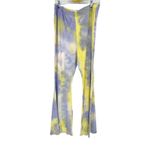 SheIn Curve Yellow Purple Tie-Dye Flare Leg Leggings Size 3XL Photo 2