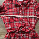 Foxcroft  Non-iron Red Plaid Shirt Dress 18 Photo 2