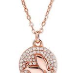 Michael Kors New! Crystal Zodiac Pisces Gold-plated Sterling Silver Necklace Photo 1