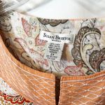 Susan Bristol Plus Size 2X Top Linen Paisley Embroidered Tunic Peach Boho 1768 Photo 8