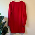 New York & Company SoHo Red LOVE oversized sweatshirt with zipper Size M Photo 4
