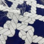 Bella Toiletry Bag Nylon Canvas Straps Rope Knot Pattern Zip Zipper Inner Pocket Photo 1