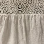 LC Lauren Conrad Lauren Conrad white large tank top with pretty peek a boo pattern at top Photo 1