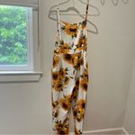 Floral Jumpsuit Yellow Size M Photo 4