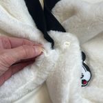 Disney NWOT  Faux Fur White Mickey Mouse Open Front Bolero Jacket Photo 6