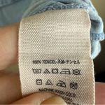 Free People Free‎ People Off the Shoulder Denim Chambray Spaghetti Strap Size Large Boho Photo 5