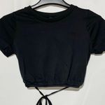 New AsYou Tie Waist Cropped Crewneck Short Sleeve T Photo 6