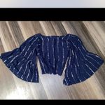 Macy's Floria  Elegant Navy Blue Women's Top Photo 8