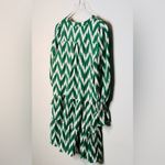 Pomander Place Tuckernuck Ikat Kenzo Green White Tiered Dress Size M Photo 8