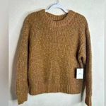 Something Navy  Brown Long Sleeve cozy sweater 
size Medium Photo 0