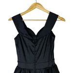 Windsor  Black High Low Tafetta V-Neck Formal Evening Gown Womens S Sophisticated Photo 5