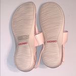 Vionic NWOT  Tala Pink Snake Print Foam Velcro Slingback T Sandals 8 Sporty Photo 2