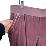 Juicy Couture Women’s Velour Ruched Trackpants in Lilac Snow Size XL Photo 6