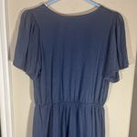NEW Gigio UMGEE Boho Dress Blue Babydoll Ruffled Knee Length Cottagecore Size S Photo 6
