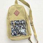 Herschel Supply Company Herschel - Olive Backpack with Leopard Pocket Crossbody Photo 0
