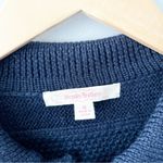 Brooks Brothers 100% Wool Navy Cable Knit Cardigan Sweater Jacket Size Small Photo 5