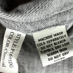 Ryan Michael Shirt Dress Aztec Button Down Roll Tab Tunic Long Sleeve Charcoal S Gray Photo 2