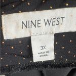 Nine West black and gold studded wide leg flowy palazzo pants size 3X NWT Photo 6