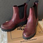 Dirty Laundry  Red and Black Ankle Boots with Sturdy Sole Photo 1