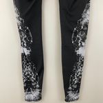 Alo Yoga Black White Dark Krystal Graphic High Waisted Airbrush Workout Leggings Photo 9