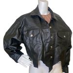 Vegan Leather Jacket Black Photo 4
