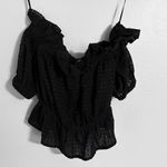 EXPRESS  New! Embroidered Odd Shoulder Crop Top  Photo 2