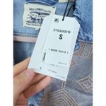 Levi's NWT  RARE French Tulle Denim Trucker Jean Jacket S Cowgirl Western Boho Photo 7