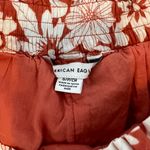 American Eagle Orange and Cream Ruffle Skort Photo 2