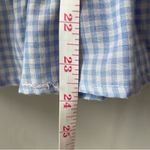 Listicle Vintage Gingham Checkered Babydoll Blouse Lace Trim Photo 8