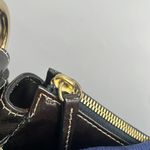 Dooney & Bourke Patent Leather Shoulder Hobo Bag - Charcoal Photo 4