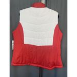 NFL Kansas City Chiefs Women's large Red White Full-Zip Sleeveless Quilted Vest Photo 2