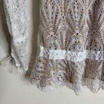 For Love & Lemons bright lights long sleeve mini dress ladies M boho whimsical White Size M Photo 15