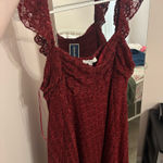 Kirious  Dress Red Floral Photo 0