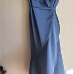 Fame and Partners  Alexa Ruffle Wrap Dress Horizon Blue Size 2 Photo 5