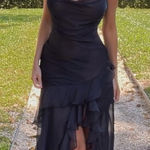 House Of CB  'Malila'‎ Black Ruffle Sheer Maxi Dress NW S Photo 0