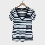 Splendid Vintage 2000's  Women's Black & White Striped Shirt Photo 0