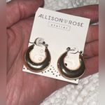 New ALLISON Atelier ROSE Chunky Gold Hoop Earrings Photo 4