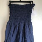 Bella Dahl NEW  smocked strapless jumpsuit in summer night navy revolve small Photo 2
