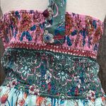 Cupshe Womans Floral Print Boho Halter Neck Smocked Back Backless Maxi Dress XL Photo 9