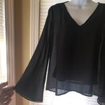 Forever 21 π΅3/$25 Sheer w/ camisoleBell Sleeve Top Photo 1