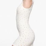 SKIMS NWOT Cotton Rib Tank Dress in Marigold Rosebud Print, Size Large Photo 1