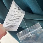 NWT Lulus Emerald Halter Bodycon Tulip Midi Dress medium Blue Photo 11