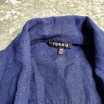 Torrid  Navy Drape Front Utility Vest Photo 2